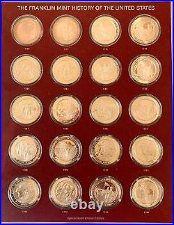 Mint History Of The United States-200 Bronze Coins Complete Set Original Sleeves