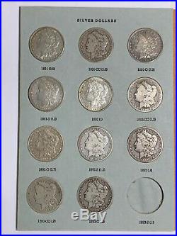 Morgan Dollar Complete 95 Coin Set All Key Dates & Mint Marks 1893-s Pcgs Graded