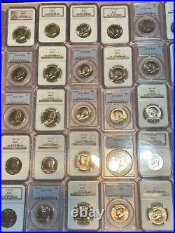 NGC/PCGS Kennedy Half Business Strike Set, 111 Coins 1964-2020 PD Complete