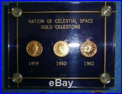 Nation Of Celestial Space, Complete Set (7) Coins, Celestons, Joules, And Erg