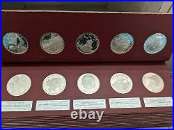 National Commemorative Society Series III Complete Silver 50 Medal Set Proof