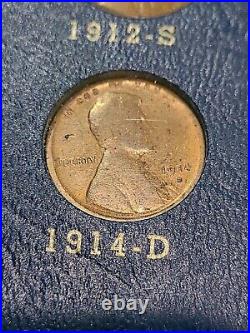 Near complete set 1909 to 1974 Lincoln Penny Cent Dansco Album Incl. 1914D 1931S