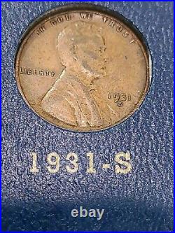 Near complete set 1909 to 1974 Lincoln Penny Cent Dansco Album Incl. 1914D 1931S