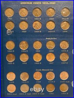 Near complete set 1909 to 1974 Lincoln Penny Cent Dansco Album Incl. 1914D 1931S