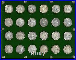 Newfoundland Complete Set of 50 Cents Total of 24 Coins
