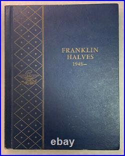 Nice Complete Set of 35 Uncirculated 1948-1963 Franklin Halves in Whitman Album