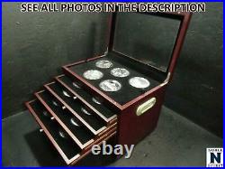 NobleSpirit AMERICA THE BEAUTIFUL 56 coin 5oz COMPLETE UNC SET In Wooden Case