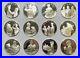 Norman Rockwell Spirit of Scouting Sterling Silver Medallions Complete Set