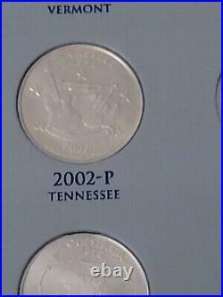 Official US Mint State Quarters 1999-2008 Complete Set