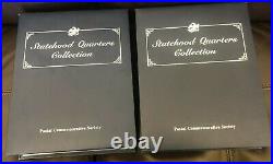 PCS COMPLETE Set of the Statehood Quarters & Territories withstamps Vol 1 + Vol 2