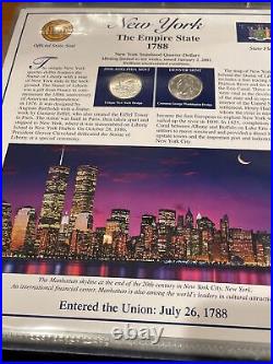 PCS Statehood 50 State Quarters Collection Volume I & II Complete postal society