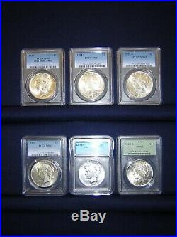 Peace Dollar Complete Set All Mint State + Possible Gold/ Investment