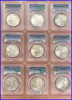 Peace Dollar PSA Set CAC Complete High End