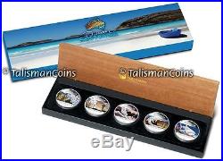 Perth 2012 Discover Australian Wildlife Complete 5 Coin $1 Pure Silver Proof Set