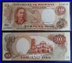 Philippines 1969 Filipino Series Marcos Calalang Complete Set All Uncirculated