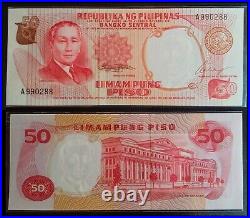 Philippines 1969 Filipino Series Marcos Calalang Complete Set All Uncirculated