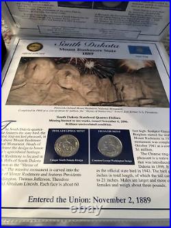 Postal Commemorative Society Statehood Quarter Collection Vol I & II Complete