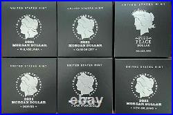 Presale 2021 Morgan Silver Dollars & Peace NGC MS70 Early Release 6 complete Set