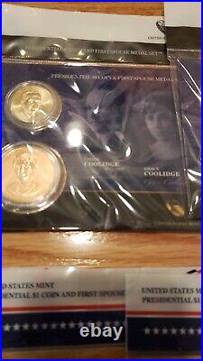 Presidential $1 Coin and First Spouse Medal Set, 2007-2016, Complete Set of 41