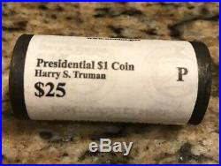 Presidential Dollar Coin Mint Rolls Complete Set