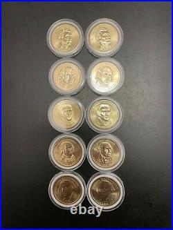Presidential Dollar Coins Complete Set 80 Brilliant Uncirculated Coins
