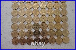 Presidential Dollar Coins Dollar Complete 80 Coin Set P & D With Bonus Proof