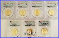 Presidential Dollar Pcgs Pr70dcam First Strike Complete Set All 39 Coins