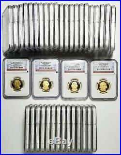 Presidential Dollar Proof Lot, Complete Set of 39 Coins, NGC 4664.07
