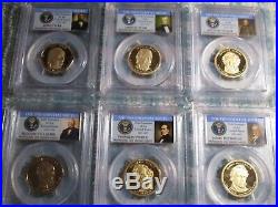 Presidential series PCGS graded PR70Deep Cameo dollar 39 complete coin set