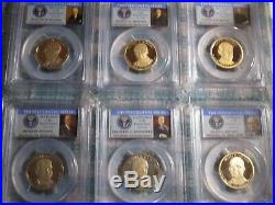 Presidential series PCGS graded PR70Deep Cameo dollar 39 complete coin set