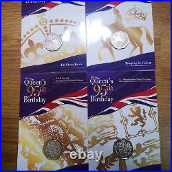 Queens 95th birthday 50p Complete 4 Coin Set BUNC Uncirculated 2021 LIMITED 2750