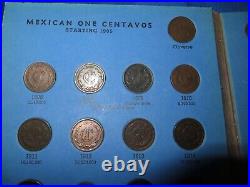 RARE! COMPLETE Set Mexico Centavos 1905-1972 63 coins All Keys & Zapata Issue