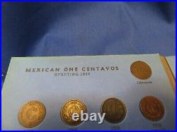 RARE! COMPLETE Set Mexico Centavos 1905-1972 63 coins All Keys & Zapata Issue