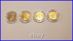 RARE Complete 4 Coin 1995-1996 US Olympic UNCIRCULATED $5 Gold Coin Set