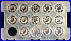 Rare! Complete Set (14) Australia 1 Oz. Silver Koala Coins 2007 2020 Koalas