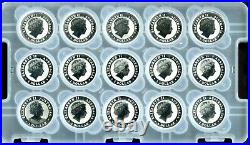 Rare! Complete Set (32) Australia 1 Oz. Silver Kookaburra Coins 1990 2021