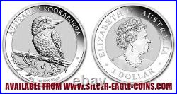 Rare! Complete Set (32) Australia 1 Oz. Silver Kookaburra Coins 1990 2021