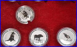 Rare! Complete Set Australia 1 Oz. Silver Lunar Series 1 Coins 1999 2010