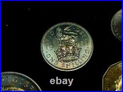 Rare and Complete 1951 Festival of Britian 10 Coin Proof Set