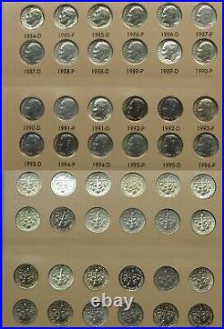 Roosevelt Dime Complete Set 1946-2008 DANSCO (NO PROOFS) Mostly Uncirculated