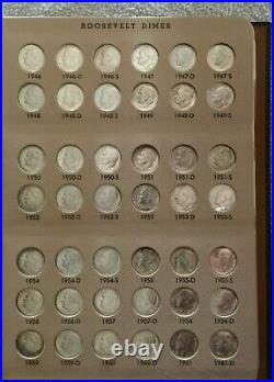 Roosevelt Dimes Complete Set 1946 To 2002 Bu 168 Coins In Danso Album