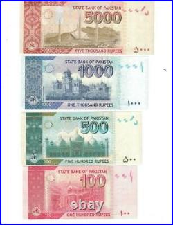 SPECIMEN SET PAKISTAN Shamshad Complete 5 10 20 50 100 500 1000 5000 Rupee 2006