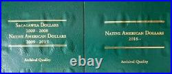 Sacagawea / Native American Dollars Complete Set 2000-2021 P & D in Album