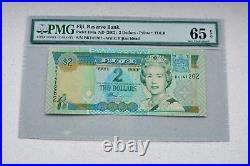 Scarce Complete Set 2002 Fiji, Fijian Banknotes 2-50 Dollars Pmg Graded Unc Epq