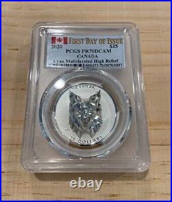 Silver Canadian Multifaceted Complete Set PCGS FDOI PR70DCAM (Wolf, Bear, Lynx)