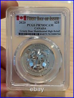 Silver Canadian Multifaceted Complete Set PCGS FDOI PR70DCAM (Wolf, Bear, Lynx)