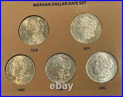 Spectacular 32 Coin COMPLETE 1878-1921 Morgan Silver Dollar Date/Mint Set GEM/BU