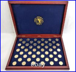 Statehood Quarter Dollars 24KT Gold Layered Edition Complete 50 coins 99-08