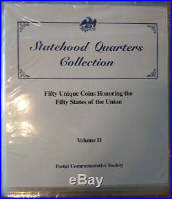 Statehood Quarters Collection Postal Commemorative Society Complete Set