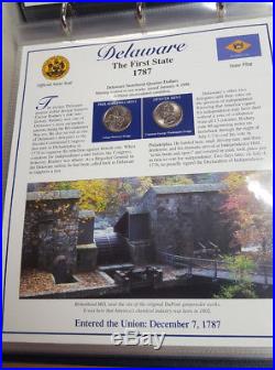 Statehood Quarters Collection Postal Commemorative Society Complete Set Mint